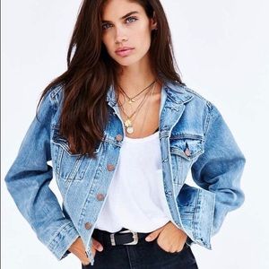 80s style denim jacket